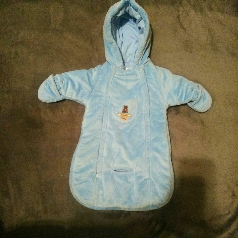 Carter's baby blue cozy pram  bag size 0/6